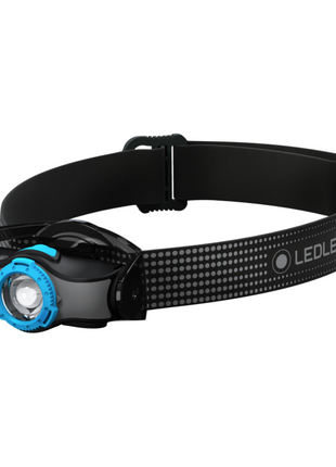 Linterna frontal LED Ledlenser MH5 400 lm IPX4 negro / azul (502145) + 1x batería + 1x cable de carga