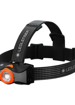 Ledlenser MH7 LED Stirnlampe 600 lm IPX4 Schwarz / Orange ( 502153 ) + 1x Akku + 1x Ladekabel