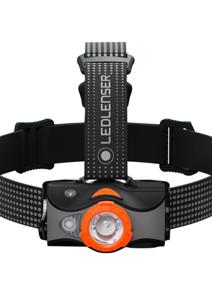 Ledlenser MH7 LED Stirnlampe 600 lm IPX4 Schwarz / Orange ( 502153 ) + 1x Akku + 1x Ladekabel