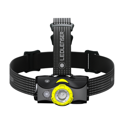Ledlenser MH7 LED Lampe frontale 600 lm IPX4 Noir / Jaune ( 502154 ) + 1x Batterie + Câble de charge