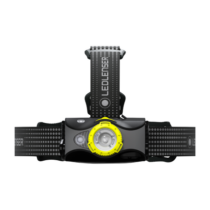 Ledlenser MH7 LED Lampe frontale 600 lm IPX4 Noir / Jaune ( 502154 ) + 1x Batterie + Câble de charge