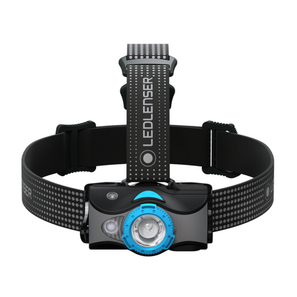 Ledlenser MH7 LED Lampe frontale 600 lm IPX4 Noir / bleu ( 502155 ) + 1x Batterie + Câble de charge
