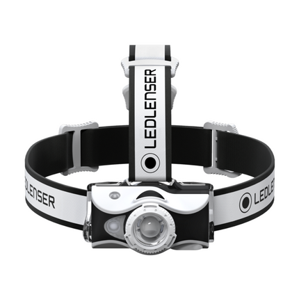 Ledlenser MH7 LED Câble de charge 600 lm IPX4 Blanc / Noir ( 500990 ) + 1x Batterie + Câble chargeur