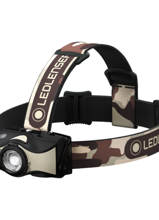 Ledlenser MH8 LED Lampe frontale 600 lm IPX4 Noir / sable ( 502157 ) + 1x Batterie + Câble de charge