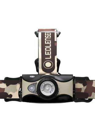 Ledlenser MH8 LED Lampe frontale 600 lm IPX4 Noir / sable ( 502157 ) + 1x Batterie + Câble de charge