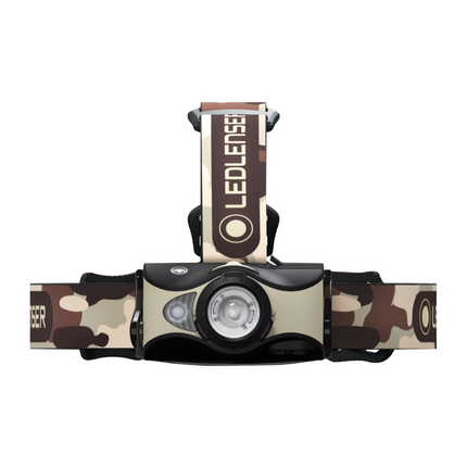 Ledlenser MH8 LED Lampe frontale 600 lm IPX4 Noir / sable ( 502157 ) + 1x Batterie + Câble de charge