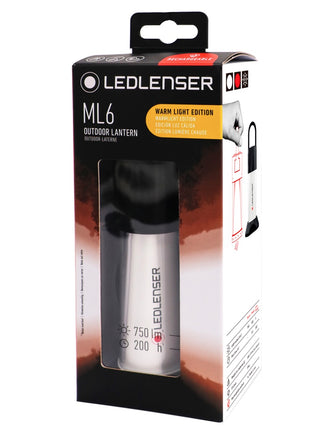 Ledlenser ML6 Lumière blanche chaude Lanterne LED 50 lm IPX6 (502084)