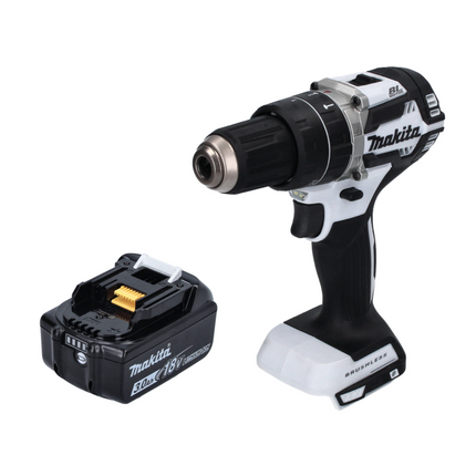 Makita DHP 484 F1 W Perceuse-visseuse à percussion sans fil 18 V 54 Nm Brushless + 1x Batterie 3,0 Ah - sans chargeur