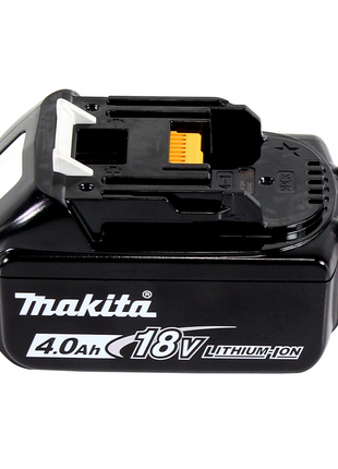 Makita DHP 484 M1J W Taladro percutor inalámbrico 18 V 54 Nm sin escobillas blanco + 1x batería 4,0 Ah + Makpac - sin cargador