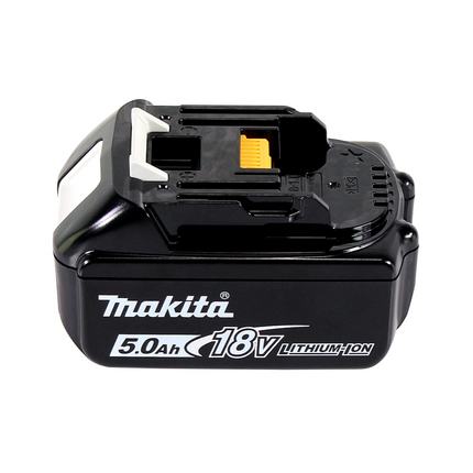 Makita DHP 484 T1J W Perceuse-visseuse à percussion sans fil 18 V 54 Nm Brushless + 1x Batterie 5,0 Ah + Makpac - sans chargeur