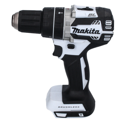 Makita DHP 484 RT1J W Perceuse-visseuse à percussion sans fil 18 V 54 Nm Brushless + 1x Batterie 5,0 Ah + Chargeur + Makpac