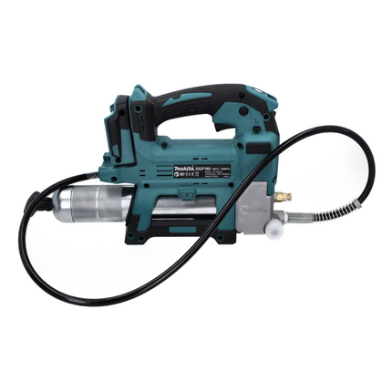 Makita DGP 180 RM1 Pompe à graisse sans fil 18 V 690 bar + 1x batterie 4,0 Ah + chargeur