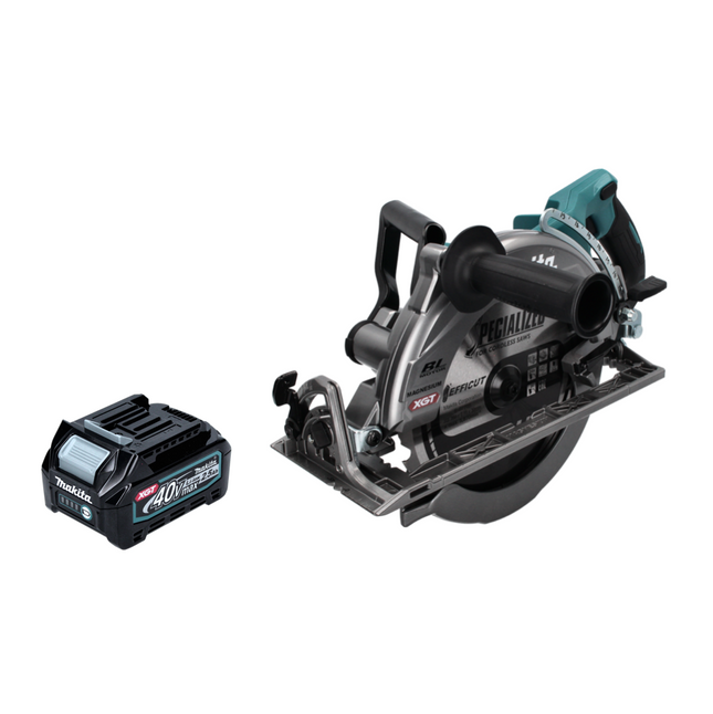 Makita RS 002 GD1 Scie circulaire portative sans fil 40 V max. 260 mm Brushless + 1x batterie 2,5 Ah - sans chargeur