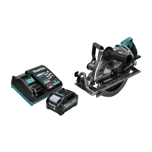 Makita RS002GM1 Scie circulaire sans fil 185mm max. 40V Brushless + 1x Batterie 4,0 Ah + Chargeur