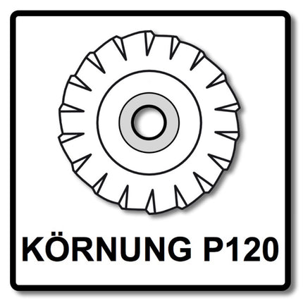 Mirka ABRANET MAX T29 Set de disques à lamelles 125mm, 22 mm, ALOX 120, pour aluminium, composites, peinture, 40 pcs. (40x 8896700112)