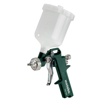 Metabo LPZ 4 Set d'outils à air comprimé (601585000) + Jauge de gonflage des pneus + Pistolet à peinture + Tuyau spiralé