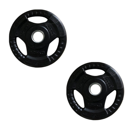 Jeu de plaques de poids 2x poids d'haltères poids à disque en acier 1,25 kg 2 pièces diamètre de trou 30 mm caoutchouté