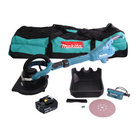 Makita DSL 800 T1X ponceuse à long cou sans balais 18 V 225 mm + 1x batterie 5,0 Ah + accessoires + sac - sans chargeur