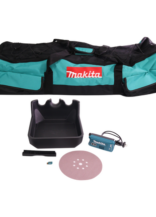 Makita DSL 800 G1X Akku Langhalsschleifer 18 V 225 mm Brushless + 1x Akku 6,0 Ah + Zubehör + Tasche - ohne Ladegerät