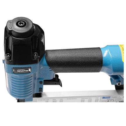 Güde  IG 1/4" Agrafeuse à air comprimé 6 bar( 40220 ) + Verrou de sécurité + Boîte à Huile + Lunettes de protection + Accessoires