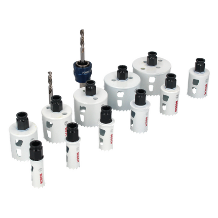 Bosch Progressor for Wood & Metal Set de scies trépans - 14 pcs., Bi Metall HSS  (2608594193)