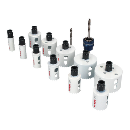 Bosch Progressor for Wood & Metal Set de scies trépans - 14 pcs., Bi Metall HSS  (2608594193)