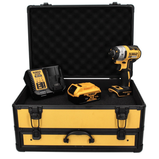 DeWalt DCF 887 P1TX Visseuse à percussion sans fil, sans balai, 205 Nm 18 V + 1x Batterie 5,0 Ah + Chargeur + Coffret TX + Mandrin de 1/4"