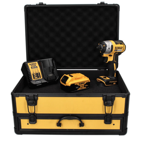 DeWalt DCF 887 P1TX Visseuse à percussion sans fil, sans balai, 205 Nm 18 V + 1x Batterie 5,0 Ah + Chargeur + Coffret TX + Mandrin de 1/4"