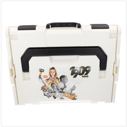 REMS ACC White Edition 32 kN Presse radiale sans fil 22 V ( 576011 PL2EM ) + 1x Batterie 2,5 Ah + Chargeur + Coffret L-Boxx