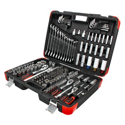 BGS technic Jeu de clés à douille 6.3 mm 1/4" 10 mm 3/8" 12.5 mm 1/2" - 176 pièces. ( 15217 )