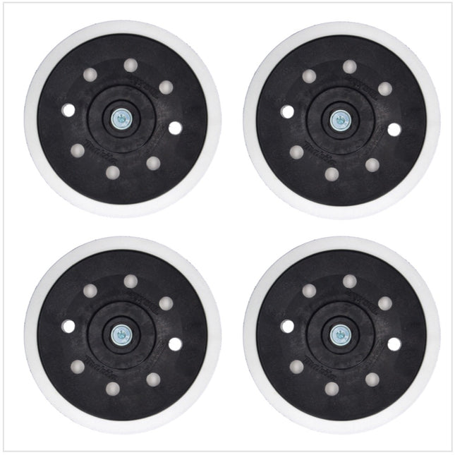 Makita Plateau de ponçage doux pour ponceuses excentriques / meuleuses, 150 mm, M8 - 4 pièces. (196684-1)