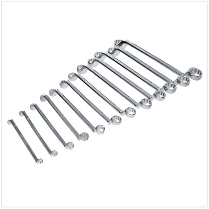 BGS technic Jeu de clés polygonales doubles - 12 pièces, coudées SW 6 x 7 - 30 x 32 mm (1214)