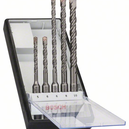 Bosch Set Forets Robust Line SDS plus-5 pour perceuse 5/6/8/10mm, certifié PGM, 5pcs. ( 2607019927 )