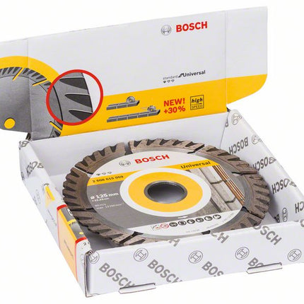 Bosch Standard for Universal Disques à tronçonner diamantés 125 x 22,23 mm 10 pces ( 2608615060 ) pour béton, acier-béton, brique, calcaire et sable-pierre