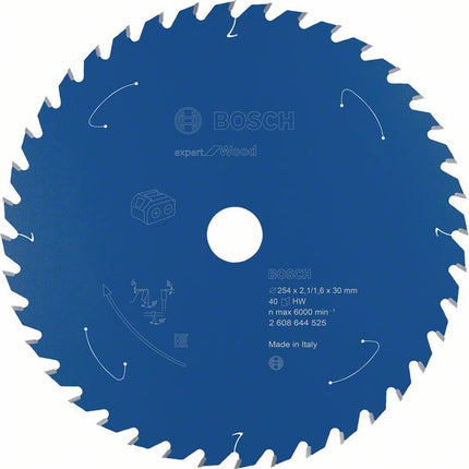 Bosch Kreissägeblatt Expert for Wood 254 x 1,6 x 30 mm 40 Zähne für Holz ( 2608644525 ) - Toolbrothers
