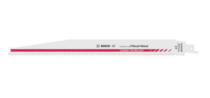 Bosch S 1256 XHM Lame de scie sabre Progressor for Wood and Metal - 300x25x1,25mm, durée de vie extra longue (2608653101)