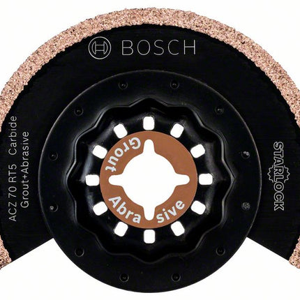 Bosch ACZ 70 RT5 Lame à concrétion carbure pour outils multi-fonctions Starlock 70 mm VPI1, coupes fines (2608661692)