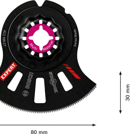 Bosch EXPERT Multi Material ACZ 105 ET Lame de scie segment Starlock 105 mm - 1 pièce (2608664208) Carbure