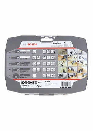 Bosch Starlock Set d'accessoires spécial bois pour outil multifonction, 7 pcs. + Coffret (2608664623)