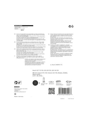 Bosch EXPERT Plateau support universel Multihole 150 mm souple (2608900006) Successeur du 2608601336