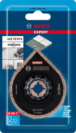 Bosch EXPERT 3 Max AVZ 70 RT4 Décapant à mortier Remover Starlock 87 x 70 mm - 1 pièce (2608900041)