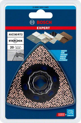 Bosch EXPERT AVZ 90 RT2 Schleifplatte Starlock 90 mm K20 1 Stk. ( 2608900045 ) Multimaterial Carbide - Nachfolger von 2608664351 - Toolbrothers