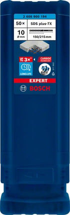 Bosch Expert SDS plus Forets pour perforateur 7X 10,0 x 215 mm - 50 pièces (2608900194)