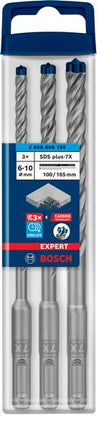 Bosch EXPERT SDS Plus-7X Set de forets pour perforateur, pour béton / pierre, 6 / 8 / 10 mm, 3 pcs. - Successeur de 2608576201(2608900196)