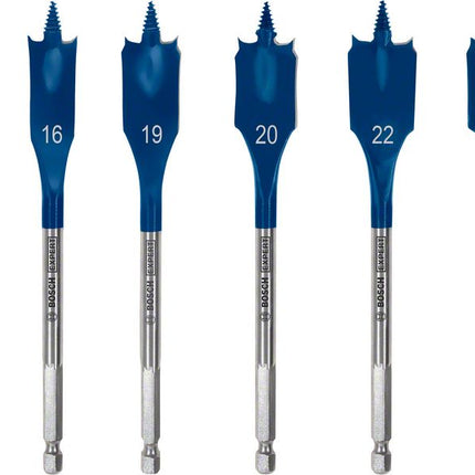 Bosch EXPERT SelfCut Speed ​​Jeu de forets de fraisage plats 13 - 25 mm - 6 pièces (2608900333) pour le bois