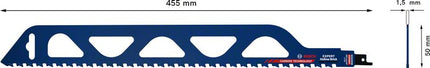 Bosch Expert Hollow Brick S 2243 Lame de scie sabre 455 mm, Technologie Carbure, 1 pc. ( 2608900418 )