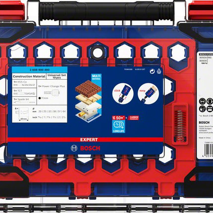 Bosch Expert Scie cloche Construction Material - 10 pièces 20 / 25 / 32 / 38 / 51 / 64 x 60 mm (2608900490)