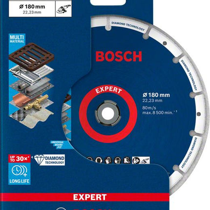 Disque à tronçonner Bosch Expert Diamond Metal Wheel 180 x 22,23 mm (2608900535) Technologie Diamant