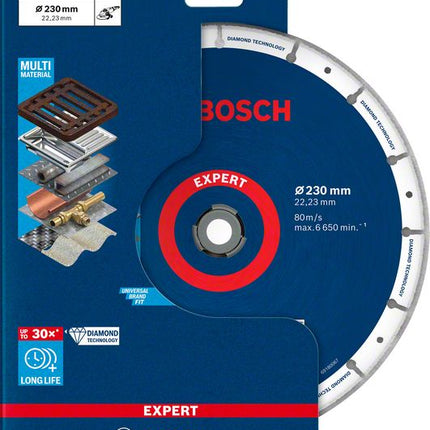 Bosch Expert Diamond Disque à tronçonner Metal Wheel 230 x 22,23 mm ( 2608900536 ) Diamond Technology