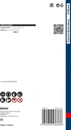 Bosch Expert Diamond Metal Wheel Disque à tronçonner 355 x 25,4 mm ( 2608900537 )